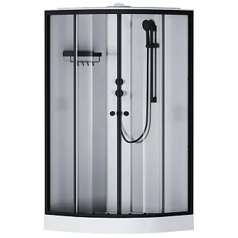Am.Pm Душевая кабина X-Joy 100х100 W94C-401-100BT профиль черный матовый