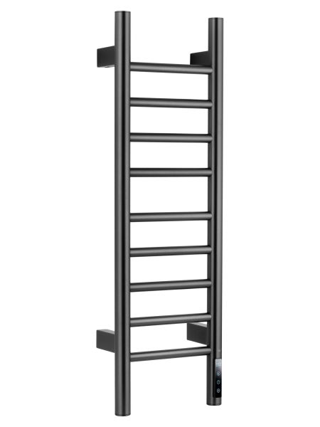 WONZON & WOGHAND Полотенцесушитель электрический Bonn WW-AL4092-GM 25x80 см тёмный графит