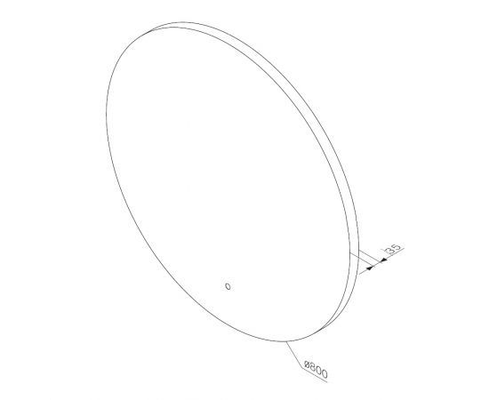 Am.Pm Зеркало X-Joy M85MOX40801S с LED-подсветкой и ИК-сенсором 80 см — изображение 4