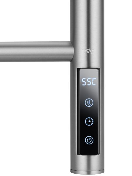 WONZON & WOGHAND Полотенцесушитель электрический Bonn WW-AL409-BR 45x90 см брашированный никель — изображение 4