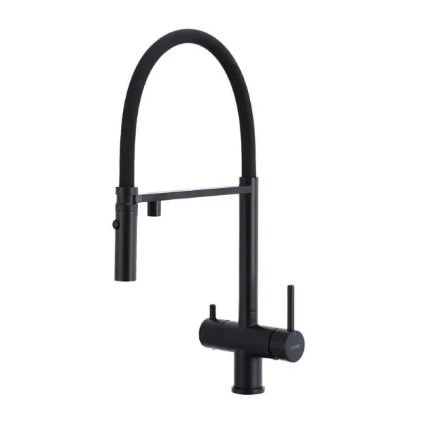 Gappo Смеситель для кухни G4397-86 гибкий излив с фильтром для воды чёрный
