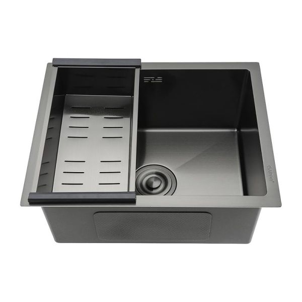Gappo Мойка для кухни с коландером GS5040-6 чёрный