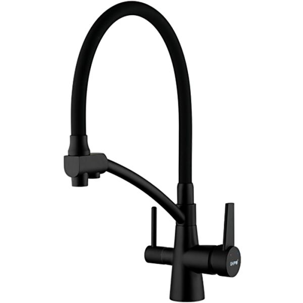 Gappo Смеситель для кухни G4398-16 с фильтром под питьевую воду чёрный