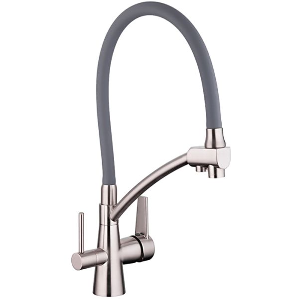 Gappo Смеситель для кухни G4398 с гибким изливом сатин