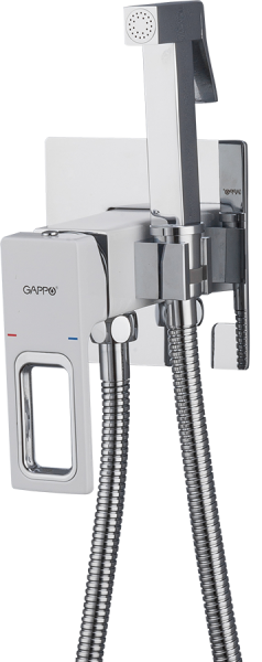 Gappo Гигиенический душ со смесителем Futura G7217-8 хром